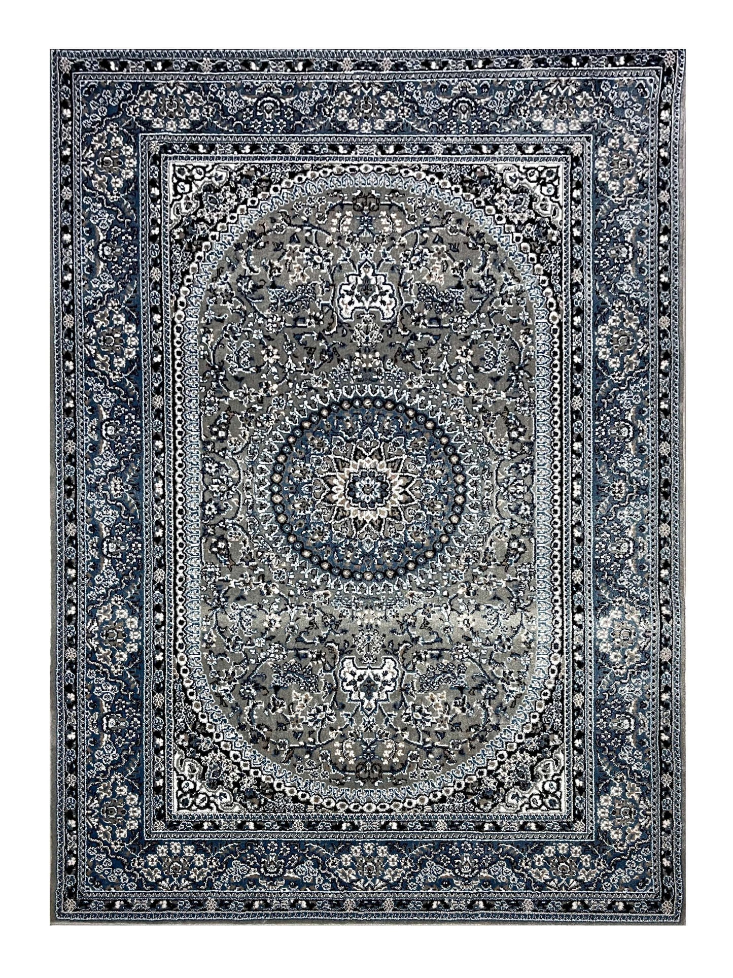 Persian polypropylene Rug,back woven(Article-1667-Grey)