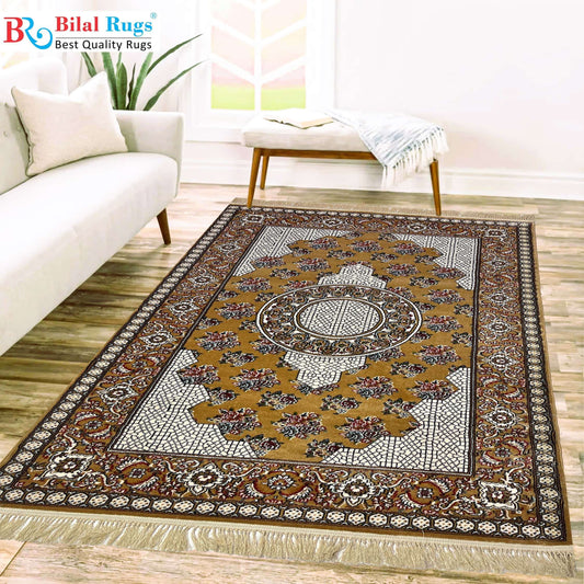 Irani polypropylene woven Rug.
Size : 5ft width  x 7.3ft length (150cm x 220cm)