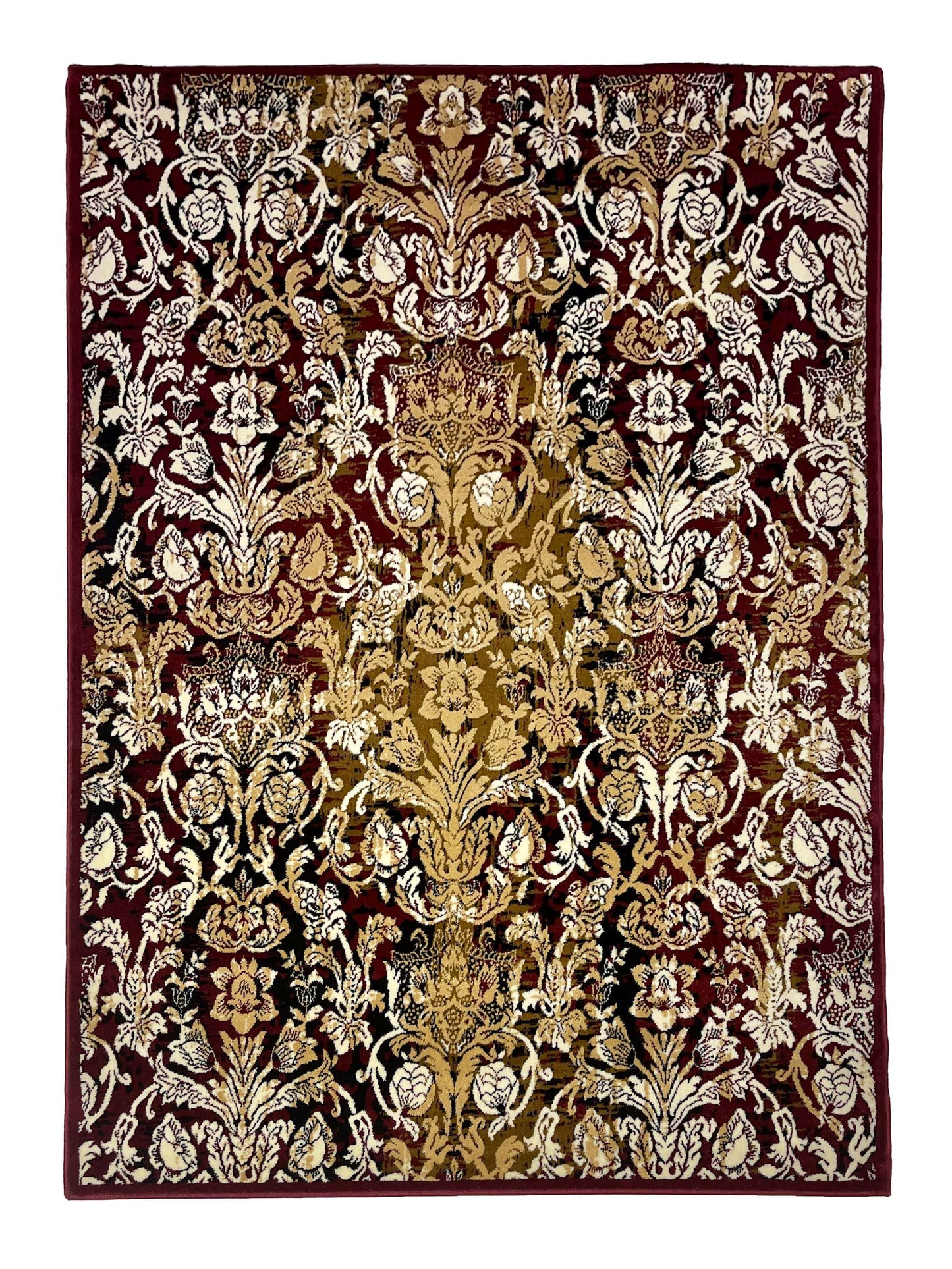 Modern  polypropylene Rug,back woven(Article-400-Red)