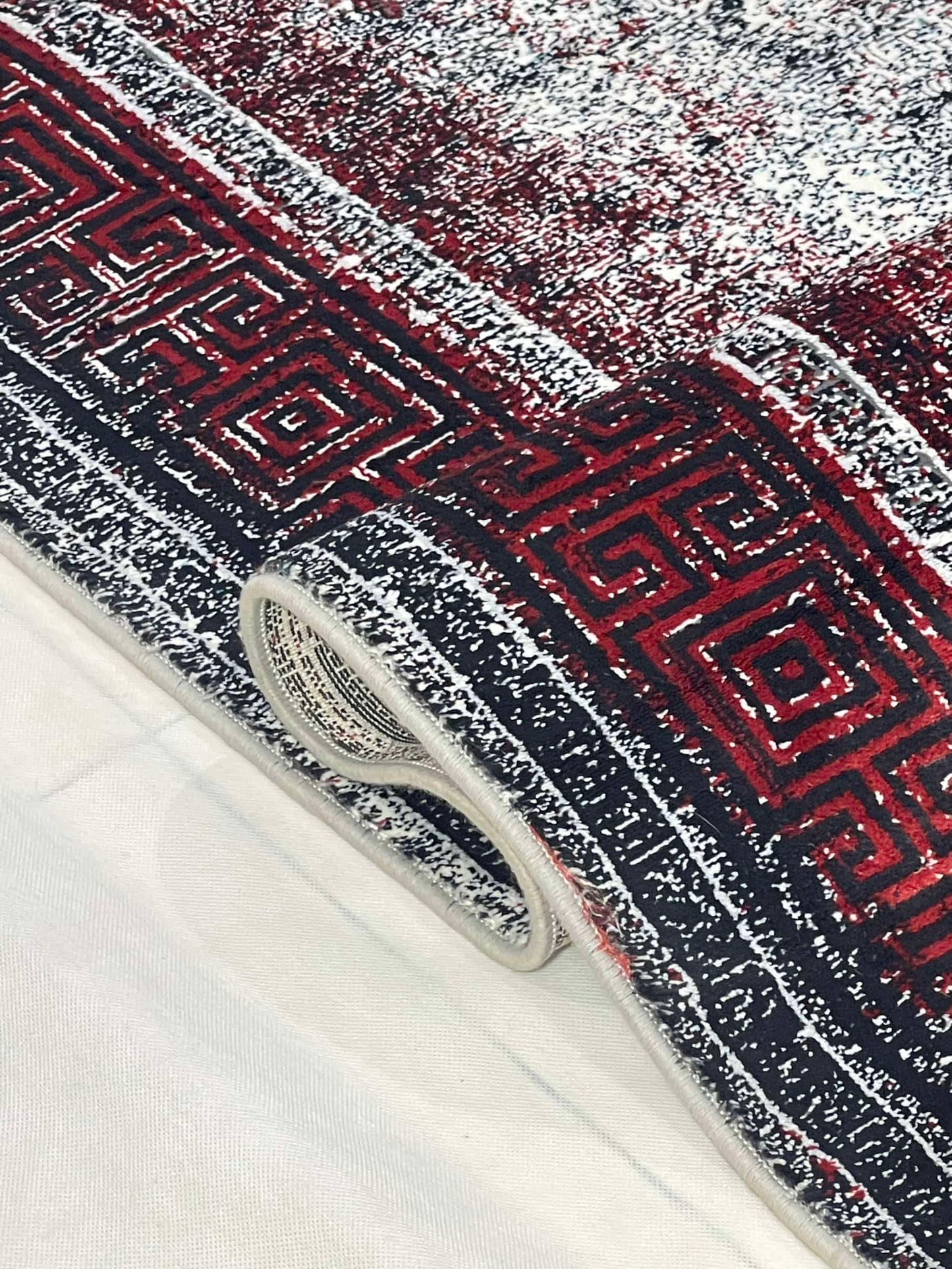 Turkish Top Quality Silk.(Article-1046-Grey , Red)
Size : 5ft width  x 7.3ft length (150cm x 220cm)