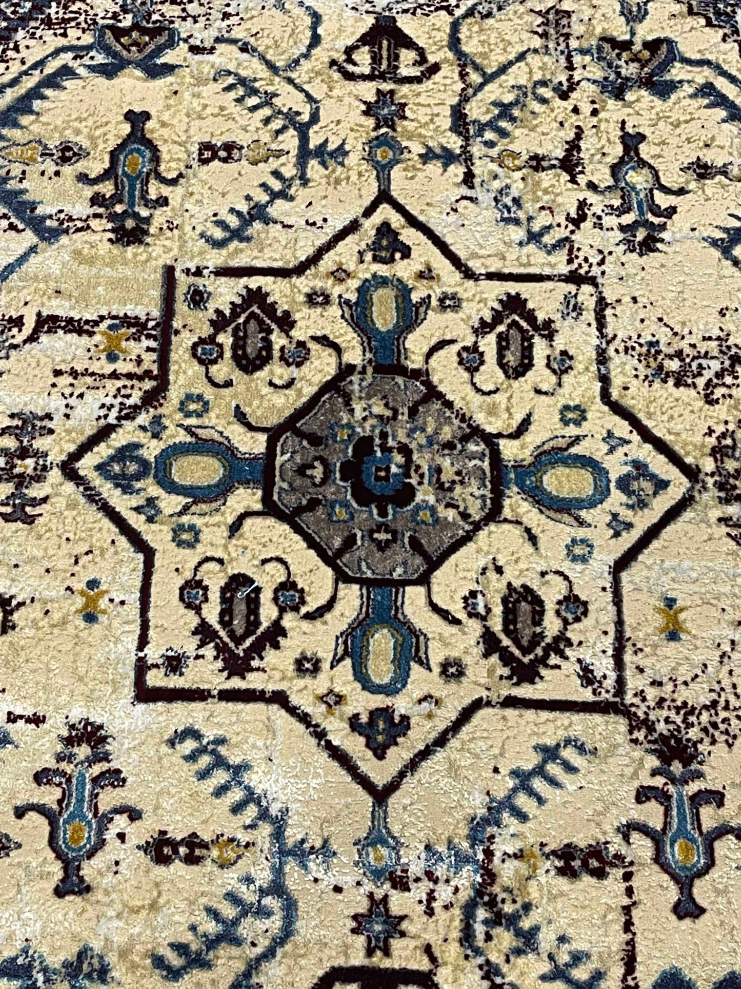 Irani Silk Vintage Woven Rug.
Article-672-Muti
Size : 5ft width  x 7.3ft length (150cm x 220cm)