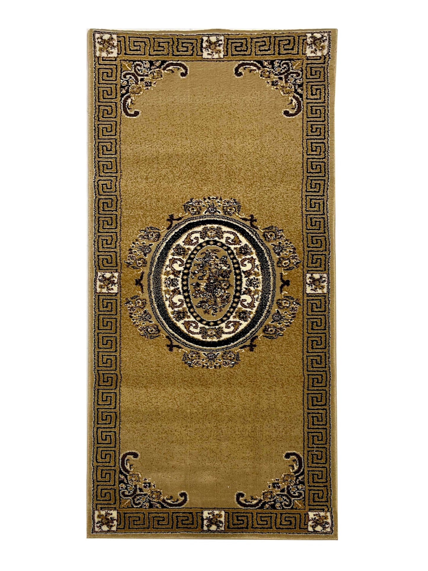 Versace Polypropylene Woven Rug.
 Size : 2.6 ft width x 6.3 ft length
 (80 cm x 200cm)