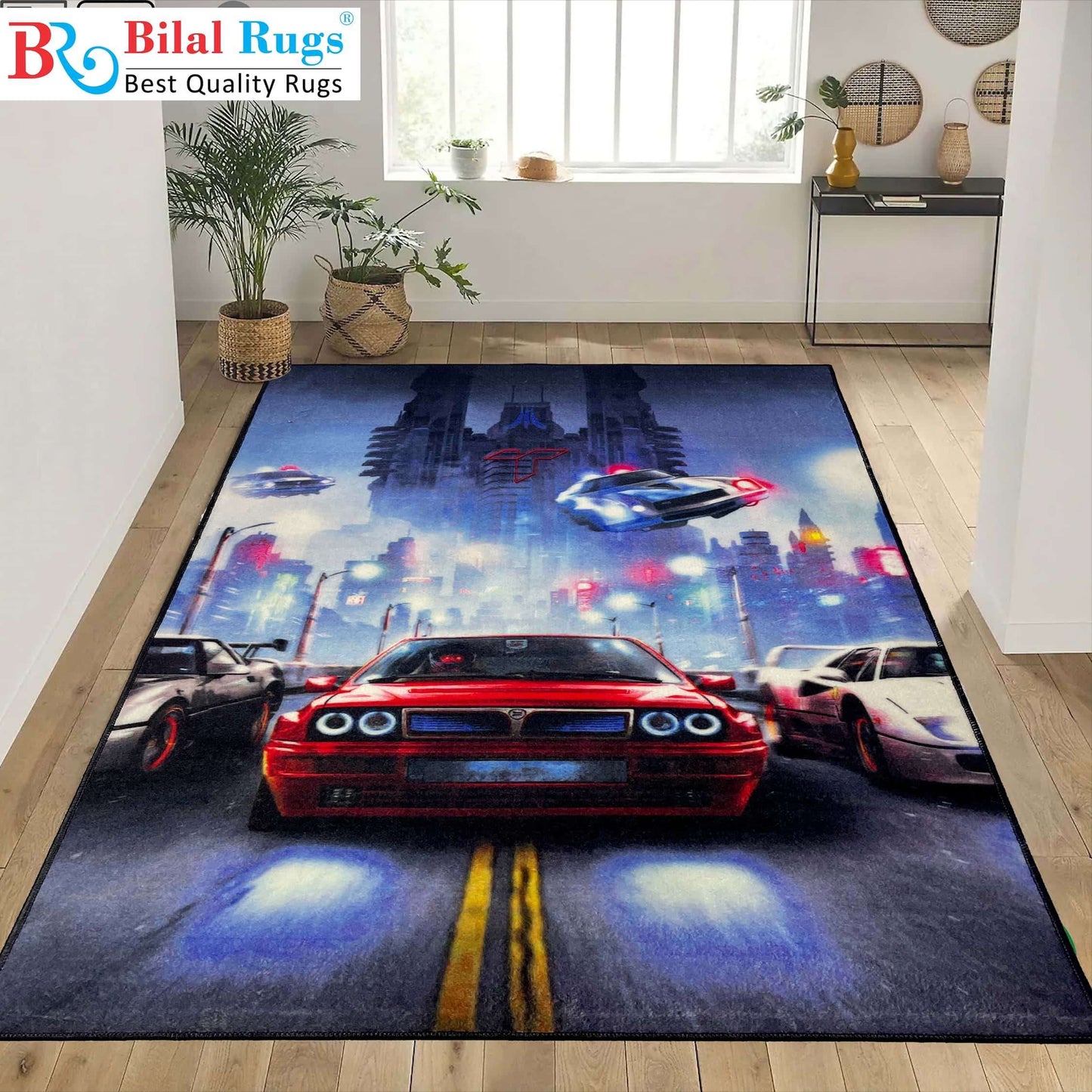 TPR Non Woven Rugs For Kids Room
Article-50-Blue &amp; Red