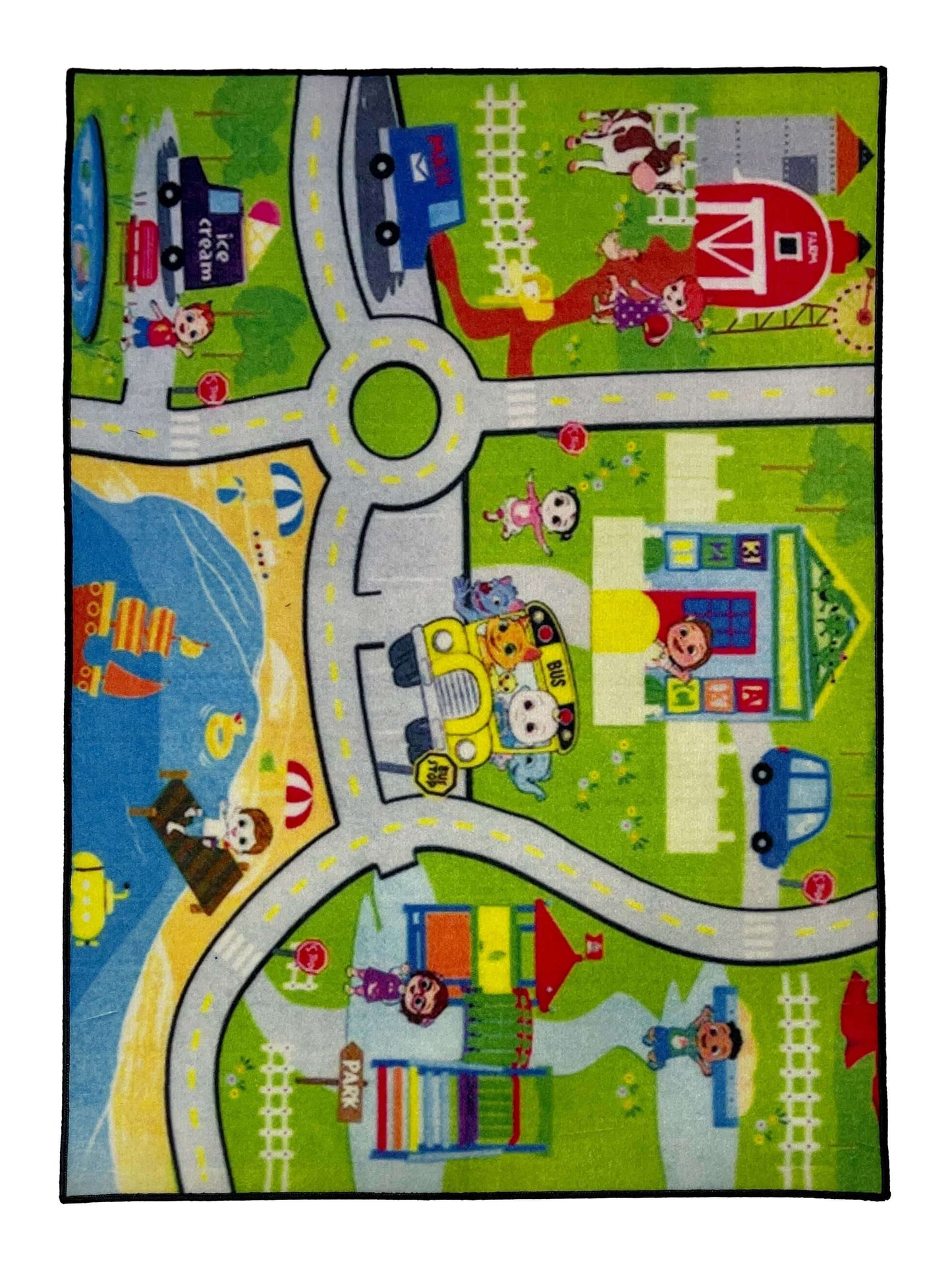 TPR Non Woven Rugs For Kids Room
Article-46-green &amp; skin