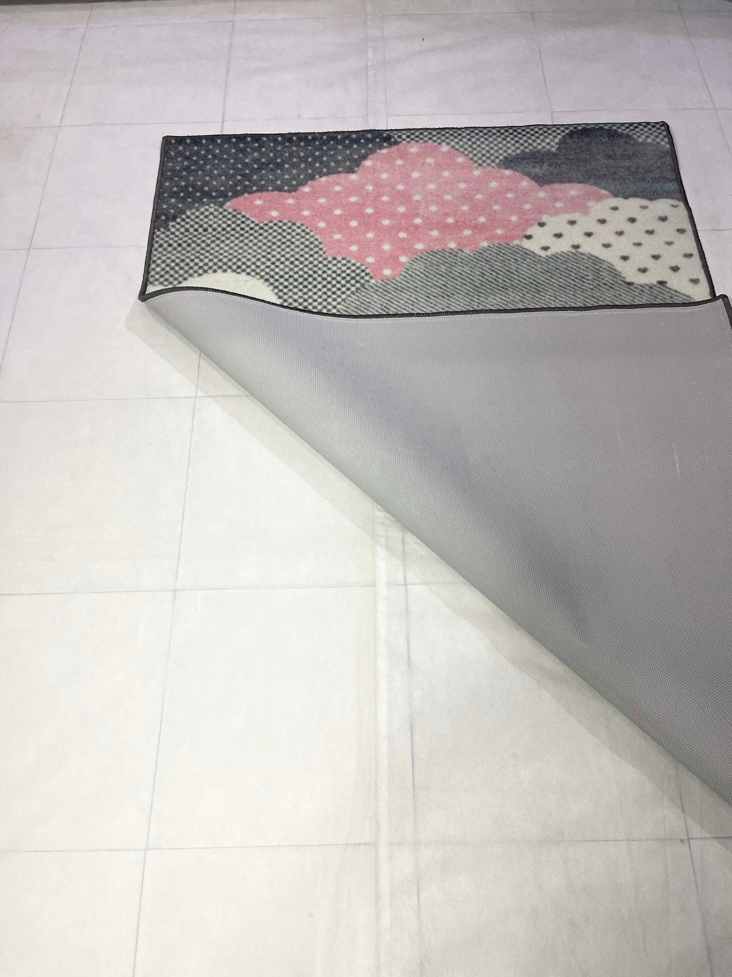 TPR Non Woven Rugs For Kids Room
Article-32-Pink, Grey