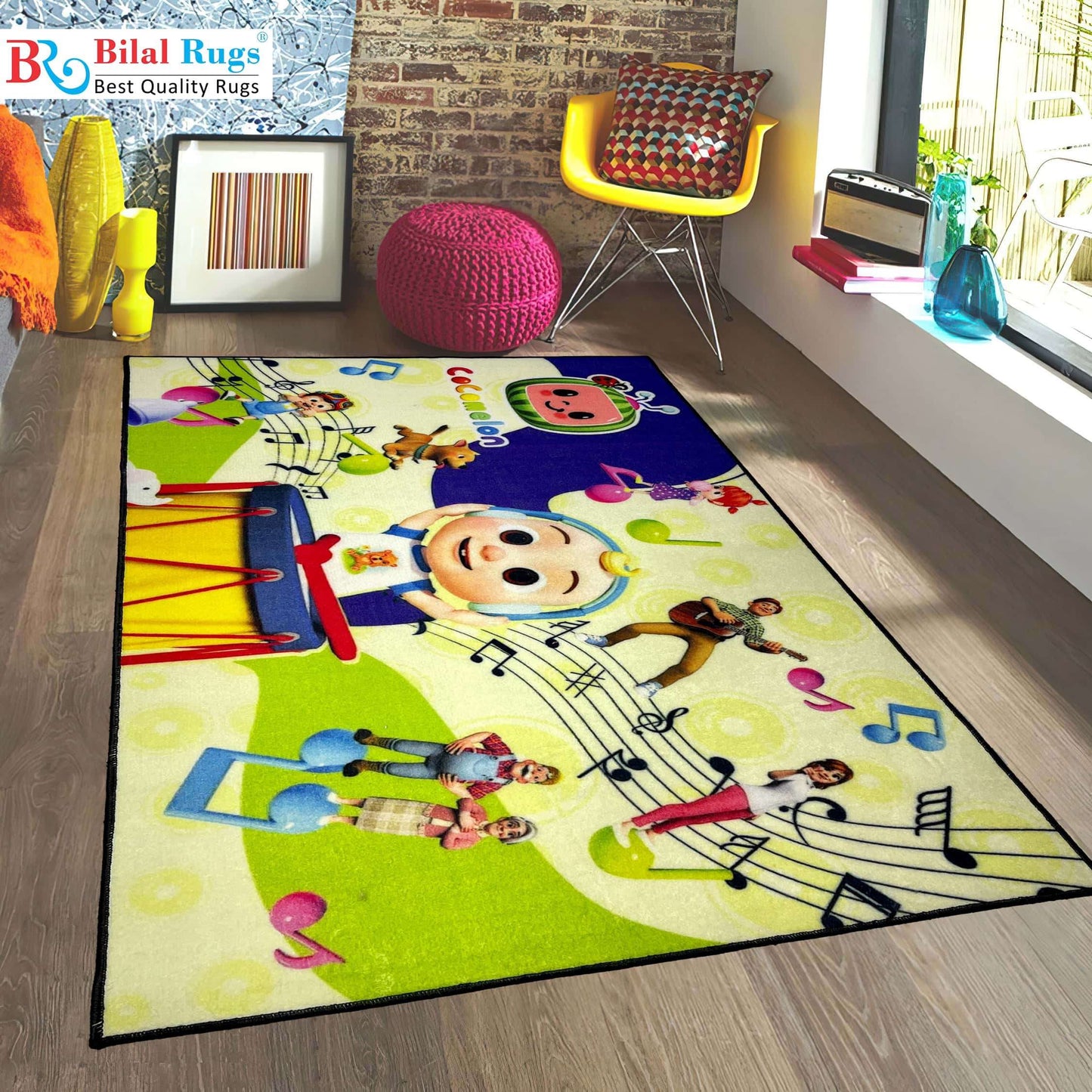 TPR Non Woven Rugs For Kids Room
Article-67-Green