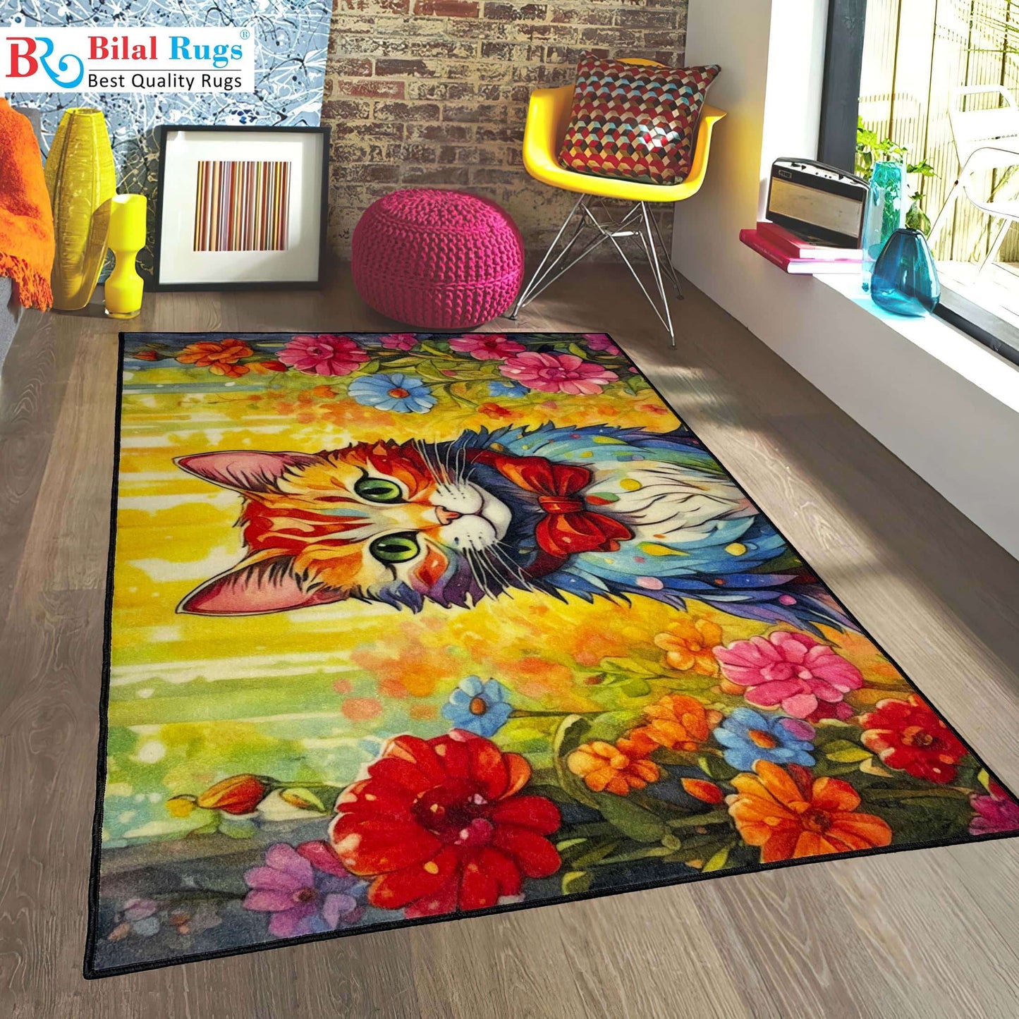 TPR Non Woven Rugs For Kids Room
Article-66-Multi Colour