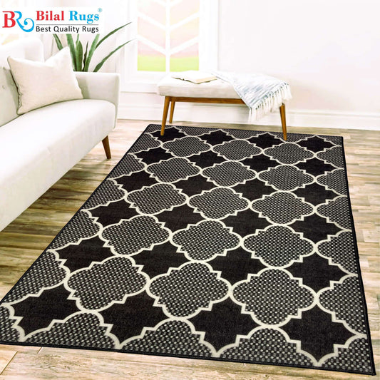 TPR Non Woven Rugs For Kids Room
Article-73-Black , Grey