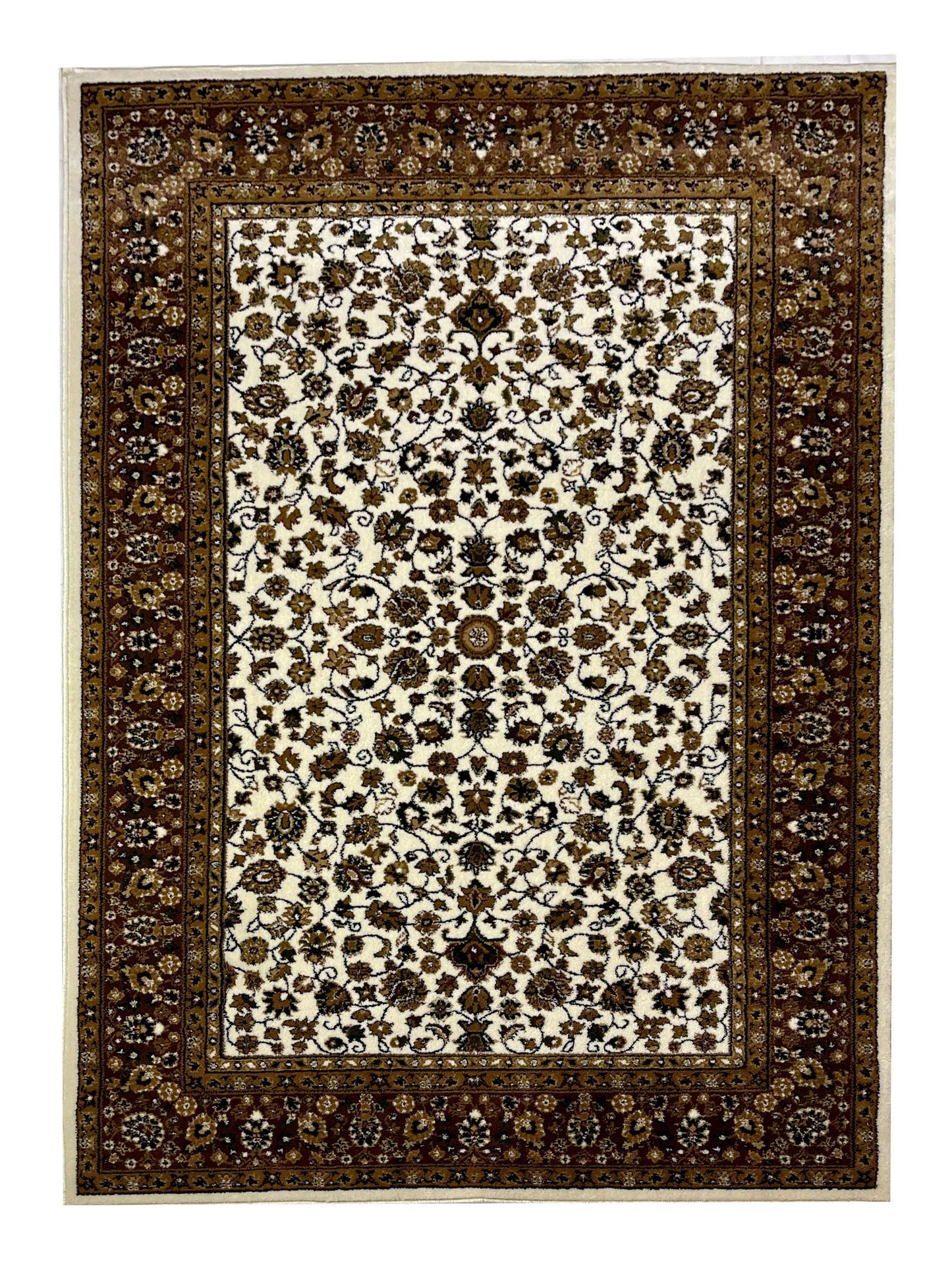 All over Persian polypropylene Rug,back woven(Article-140-off white)