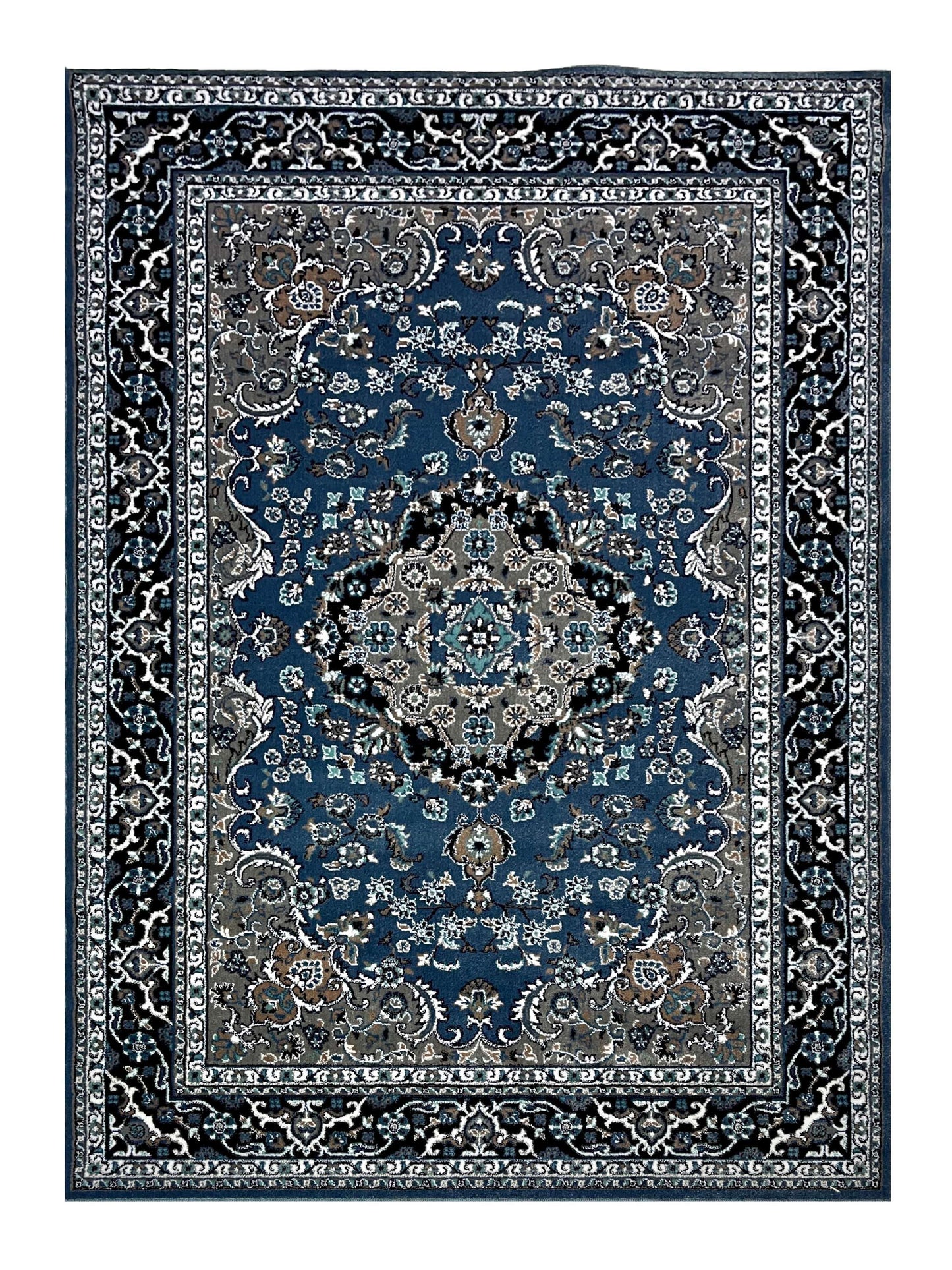 Persian  polypropylene Rug,back woven(Article-1078-Blue)
Size : 6.6 ft width x 9.6 ft length (200cm x 290cm)