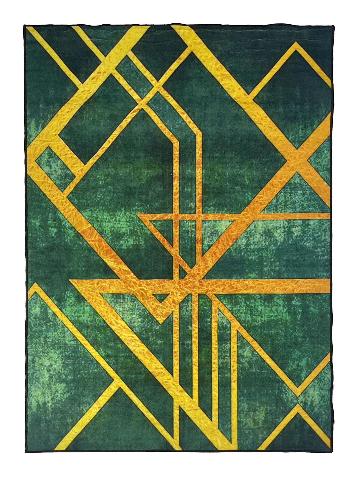 Modern Non-Woven TPR Anti Slip Rug.
Size : 5ft width  x 7.8ft length (150cm x 230cm)
Article-2703-Green