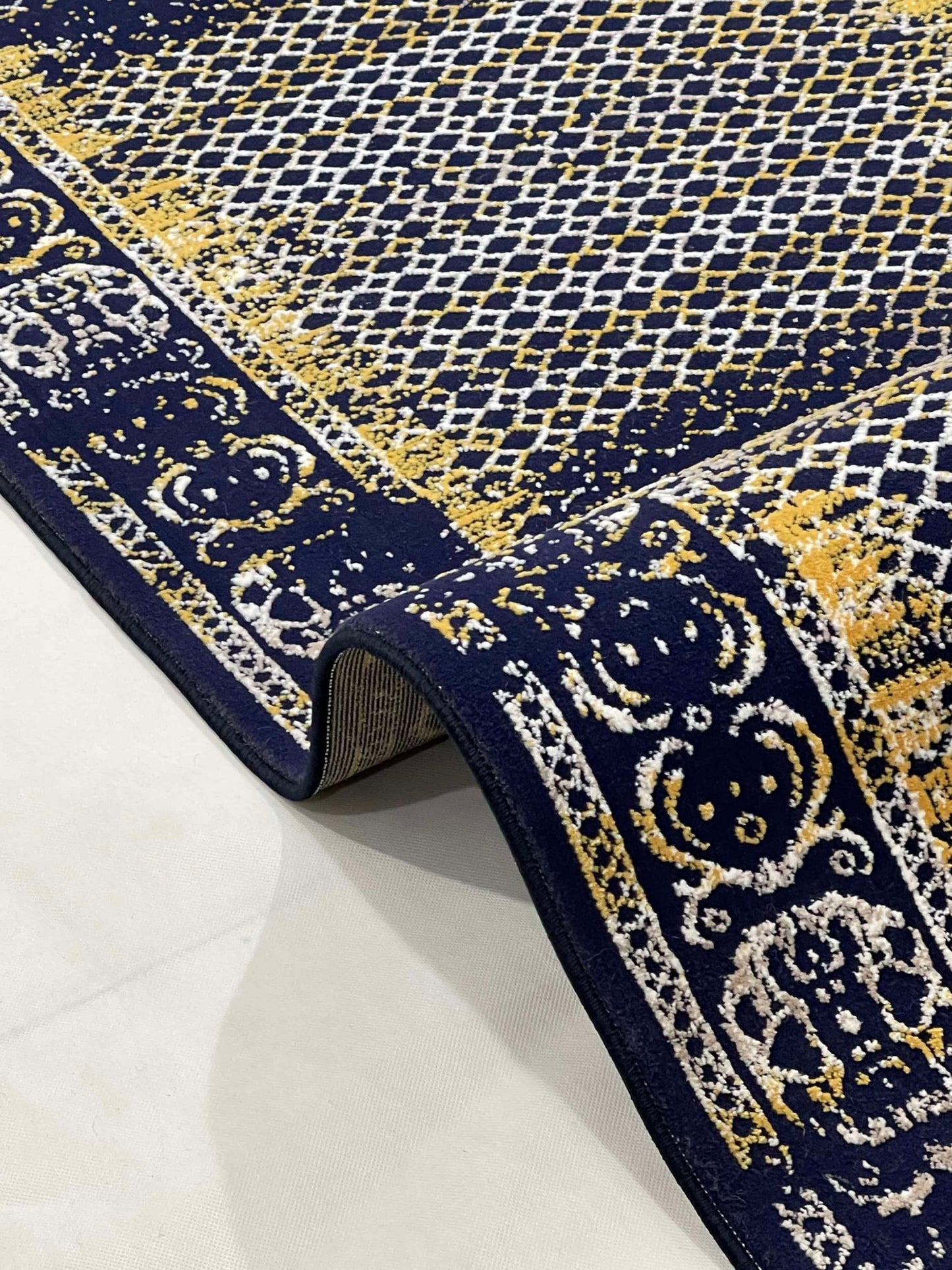 Irani Blue Persian Polypropylene Runner.
Size : 2.6 ft width x 8 ft length