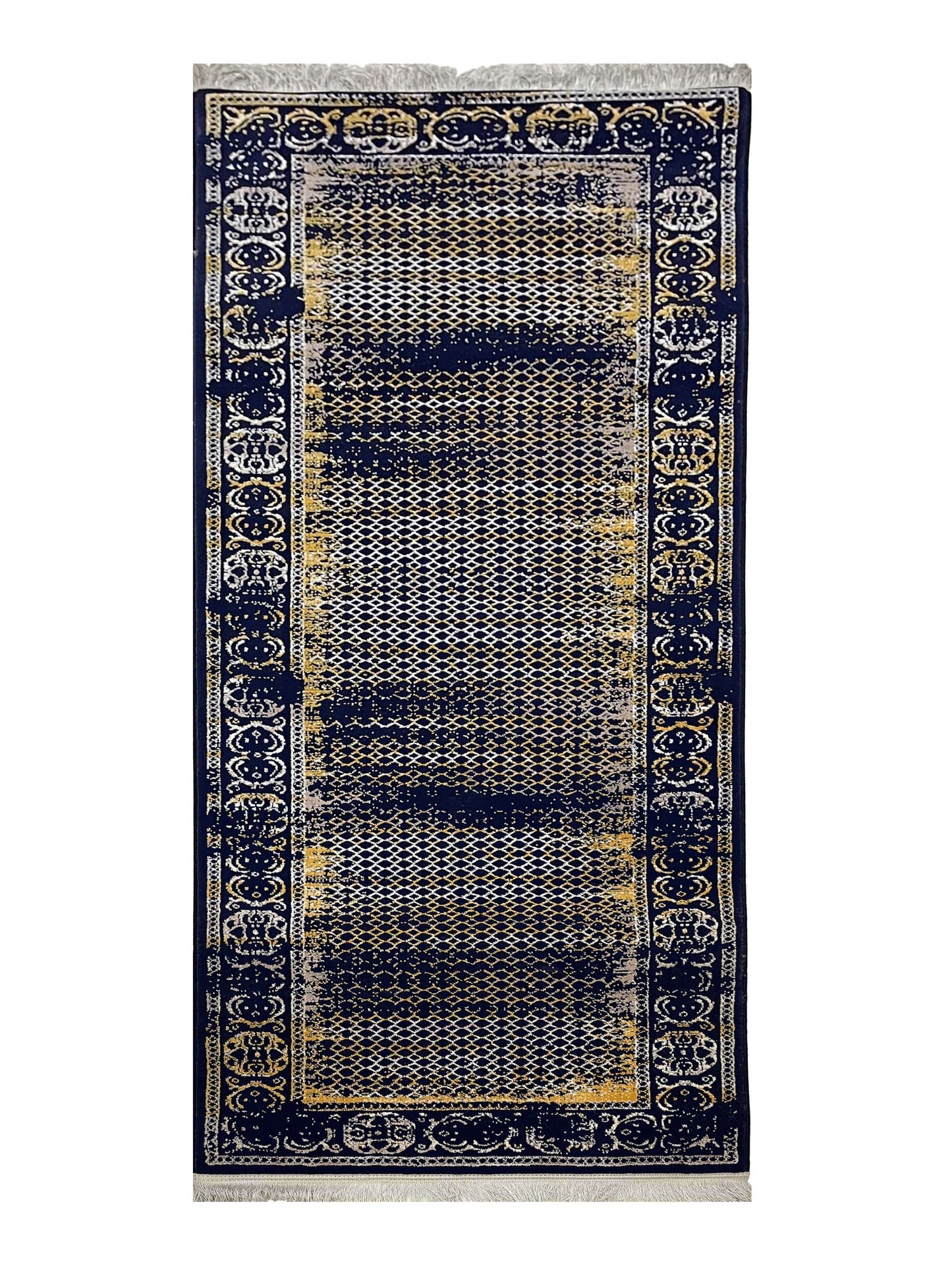 Irani Blue Persian Polypropylene Runner.
Size : 2.6 ft width x 8 ft length