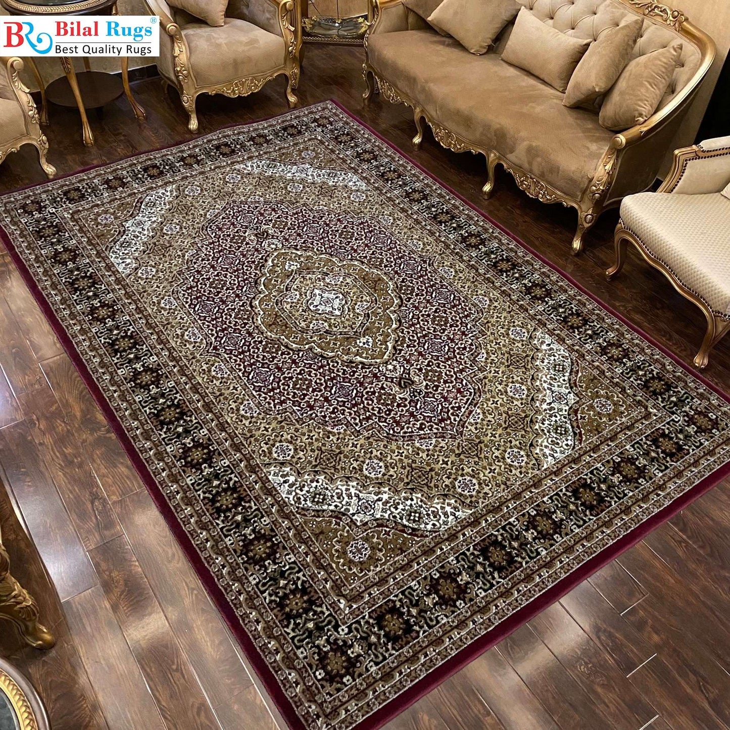 Red Persian Polypropylene Rug.
Article-99-Red