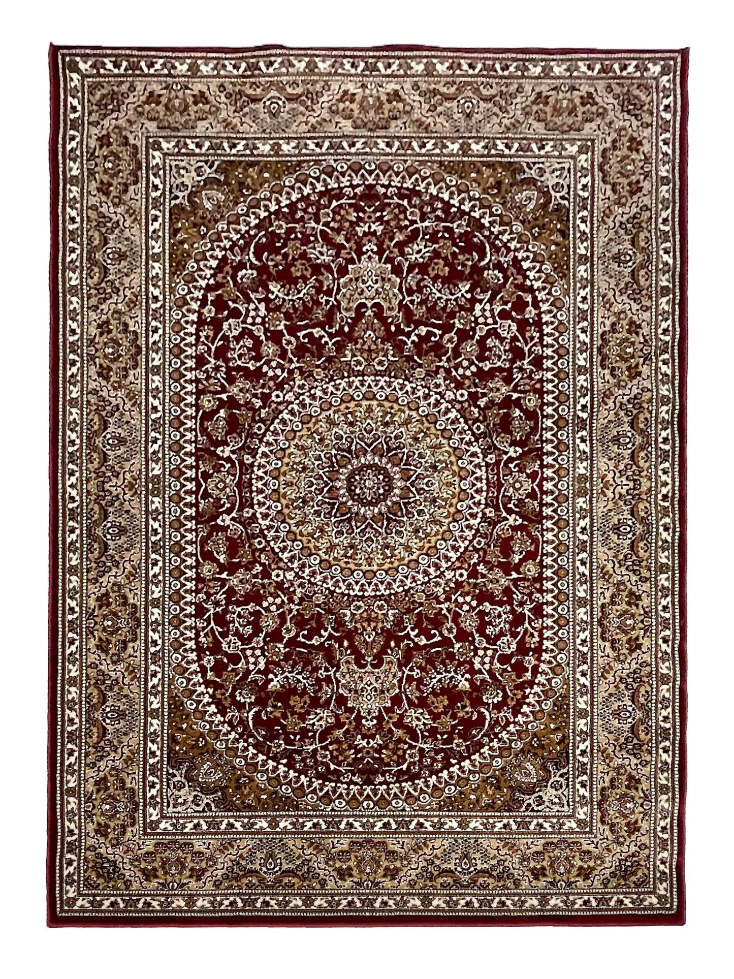 Persian polypropylene Rug,back woven(Article-22-Red )