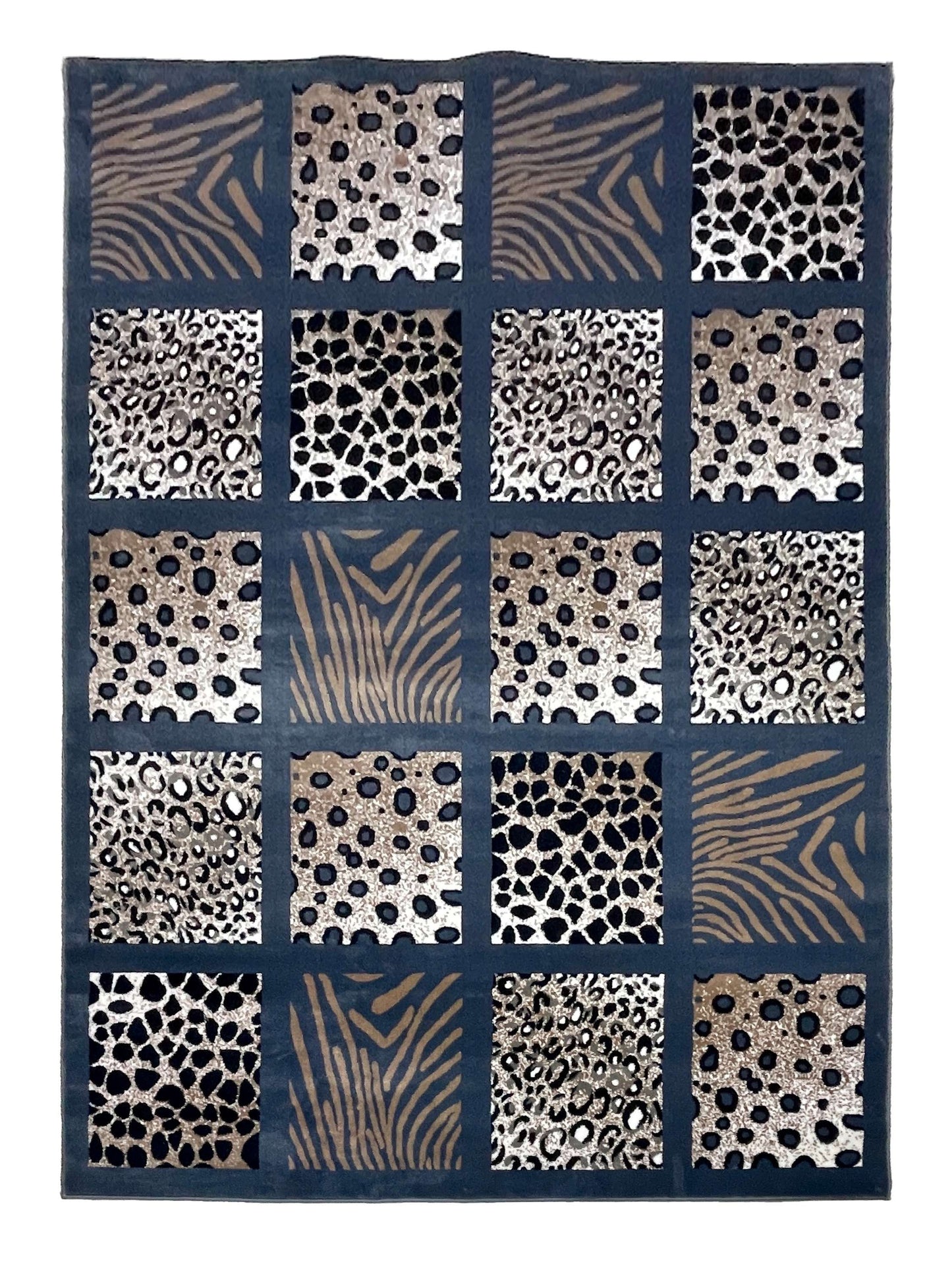 Modern polypropylene Rug,back woven(Article-3002-blue)
Size : 6.6 ft width x 9.6 ft length (200cm x 290cm)