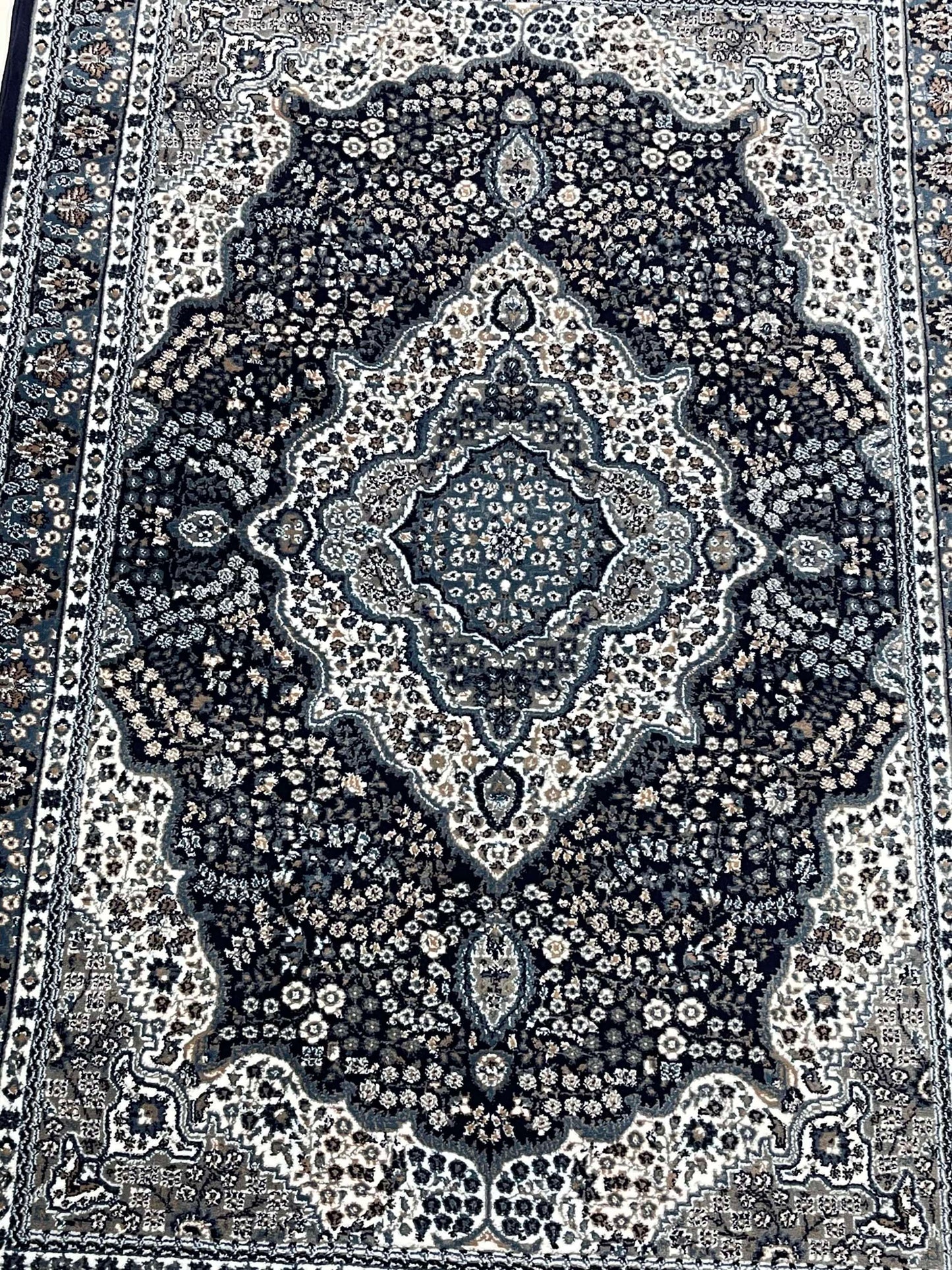 Persian polypropylene Rug,back woven(Article-277-Blue)