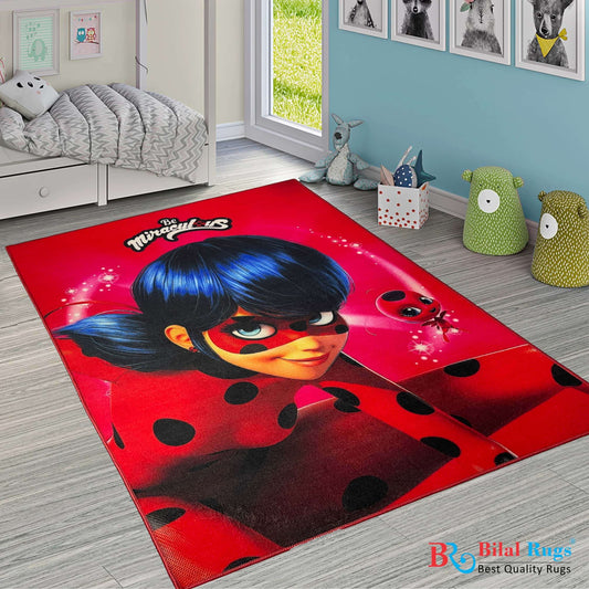 TPR Non Woven Rugs For Kids Room
Article-36-Red