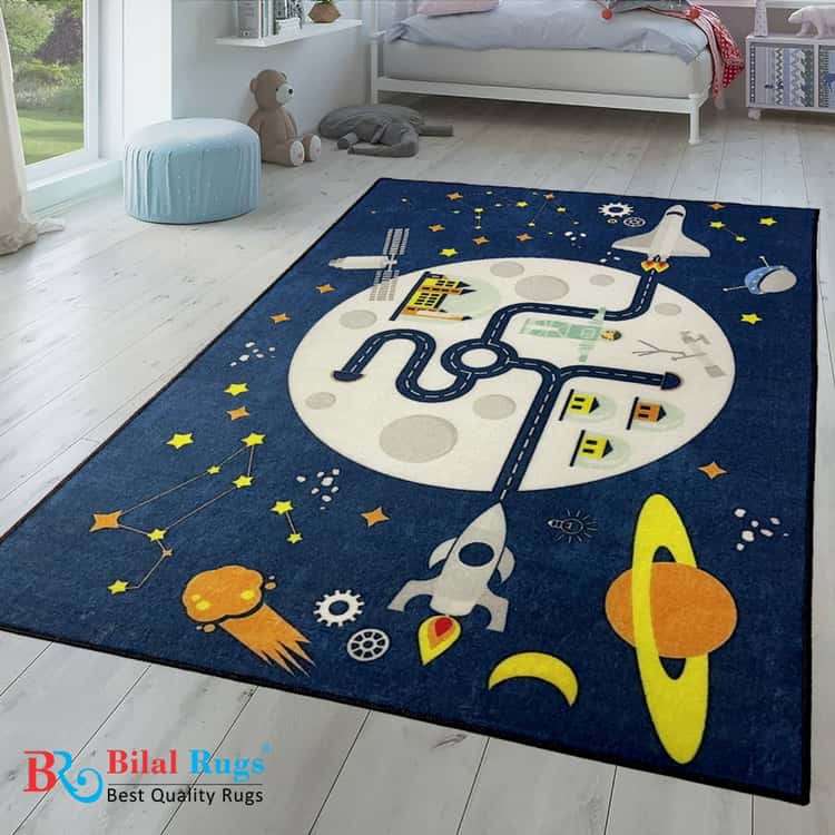 TPR Non Woven Rugs For Kids Room
Article-09-Blue