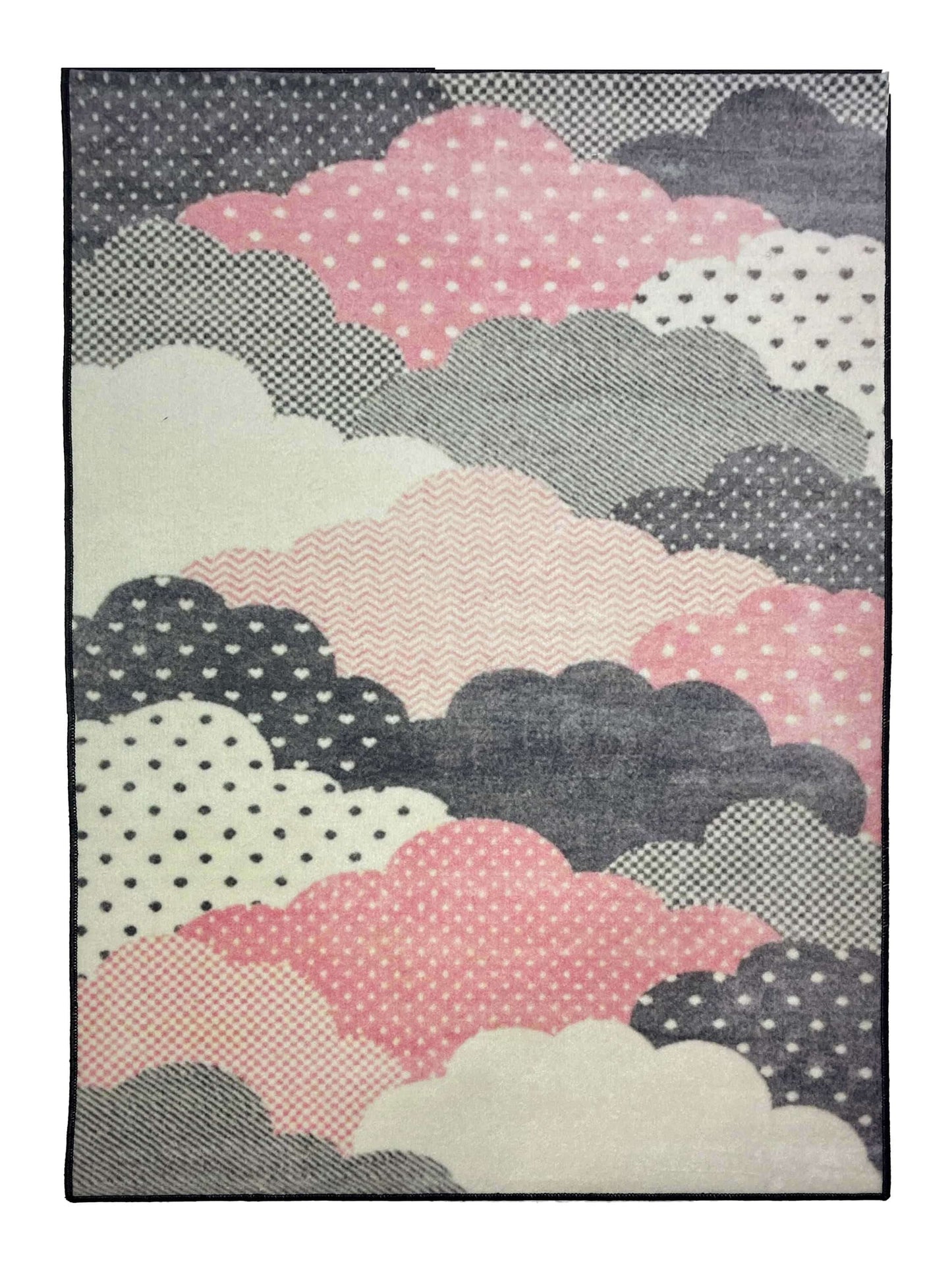 TPR Non Woven Rugs For Kids Room
Article-32-Pink, Grey