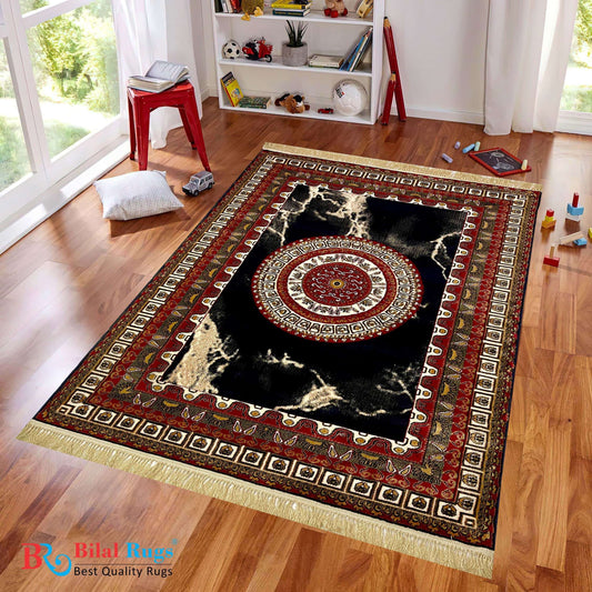 Blue Irani Vintage Woven Rug.
Article-410-Blue
Size : 5ft width  x 7.3ft length (150cm x 220cm)