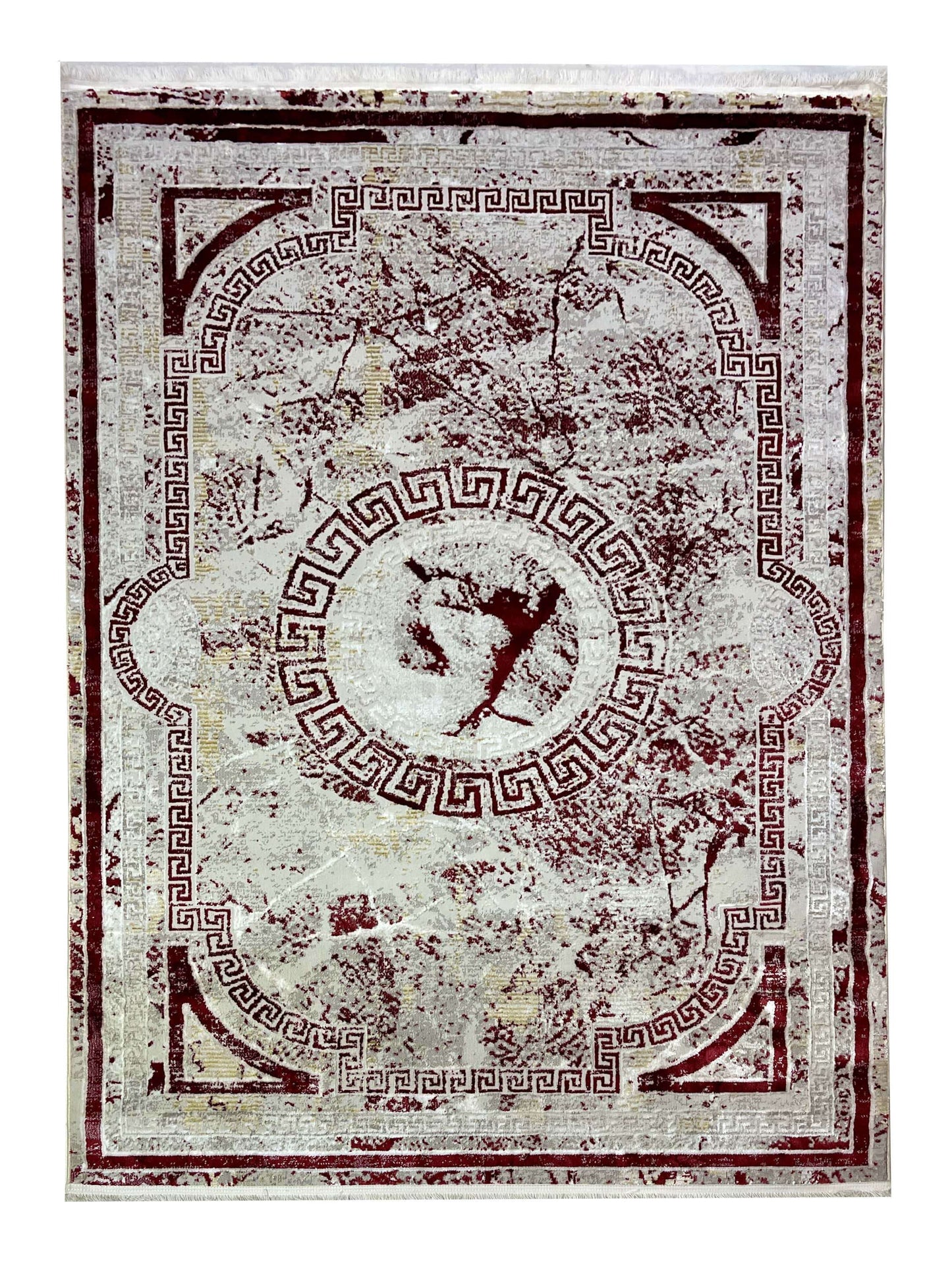 Turkish Silk Woven Rug.
Article-671-Red