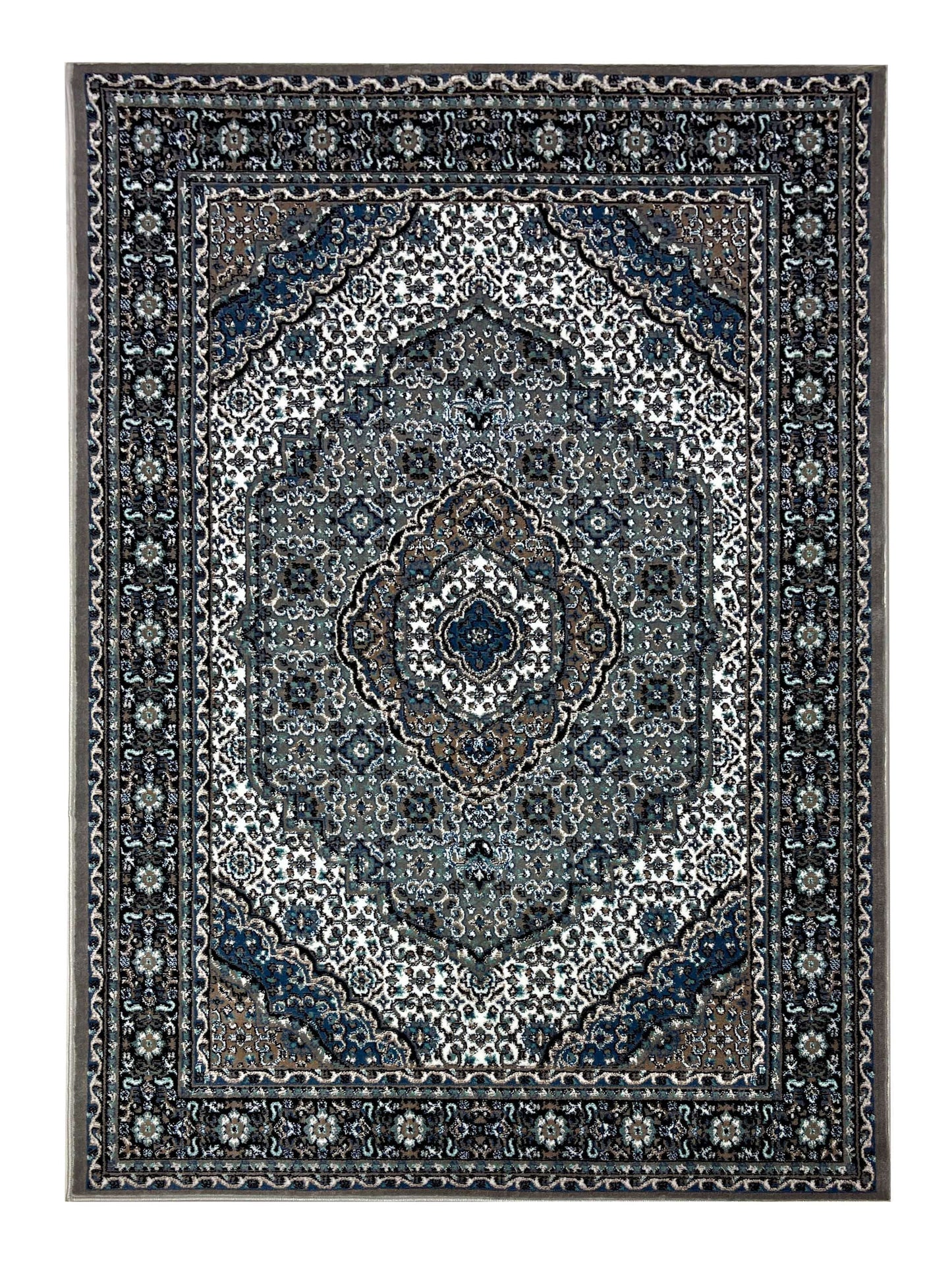 Persian polypropylene Rug,back woven(Article-180-Grey)