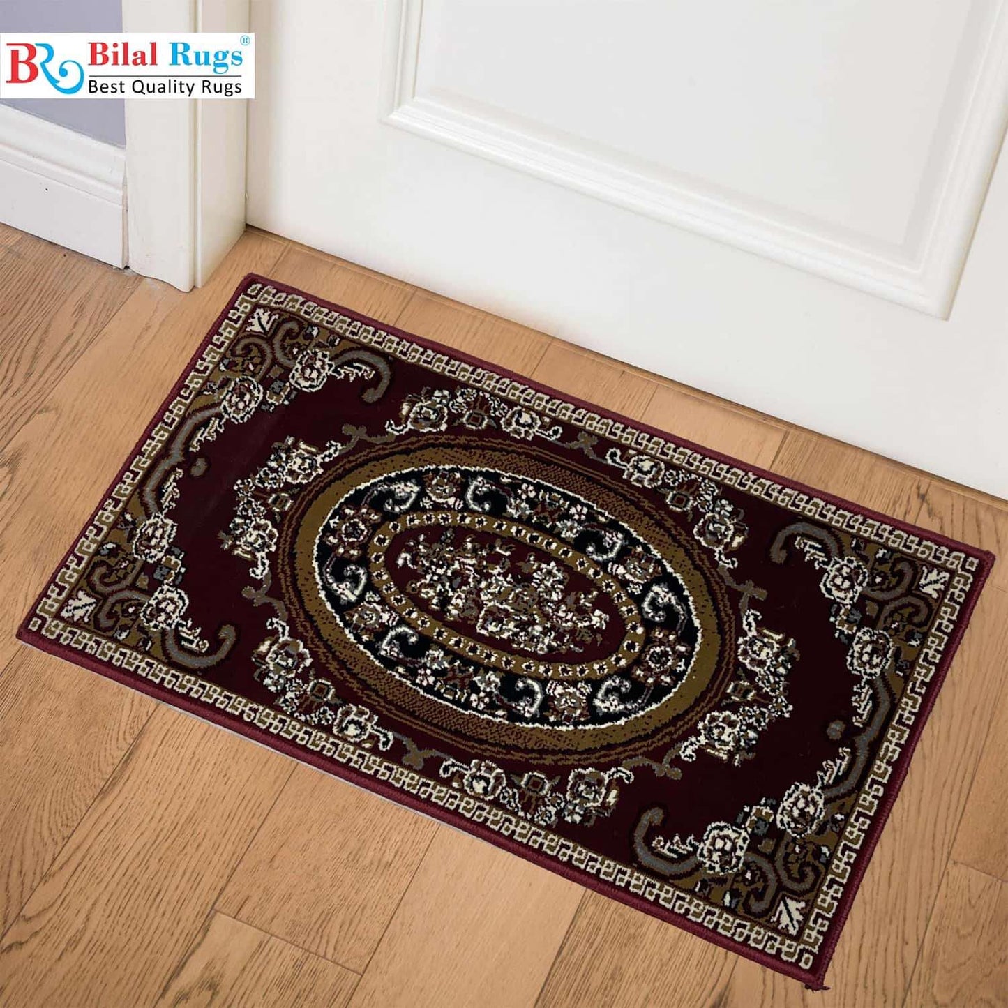 Red Polypropylene Woven Door Mat.
Size : 40 cm x 75 cm