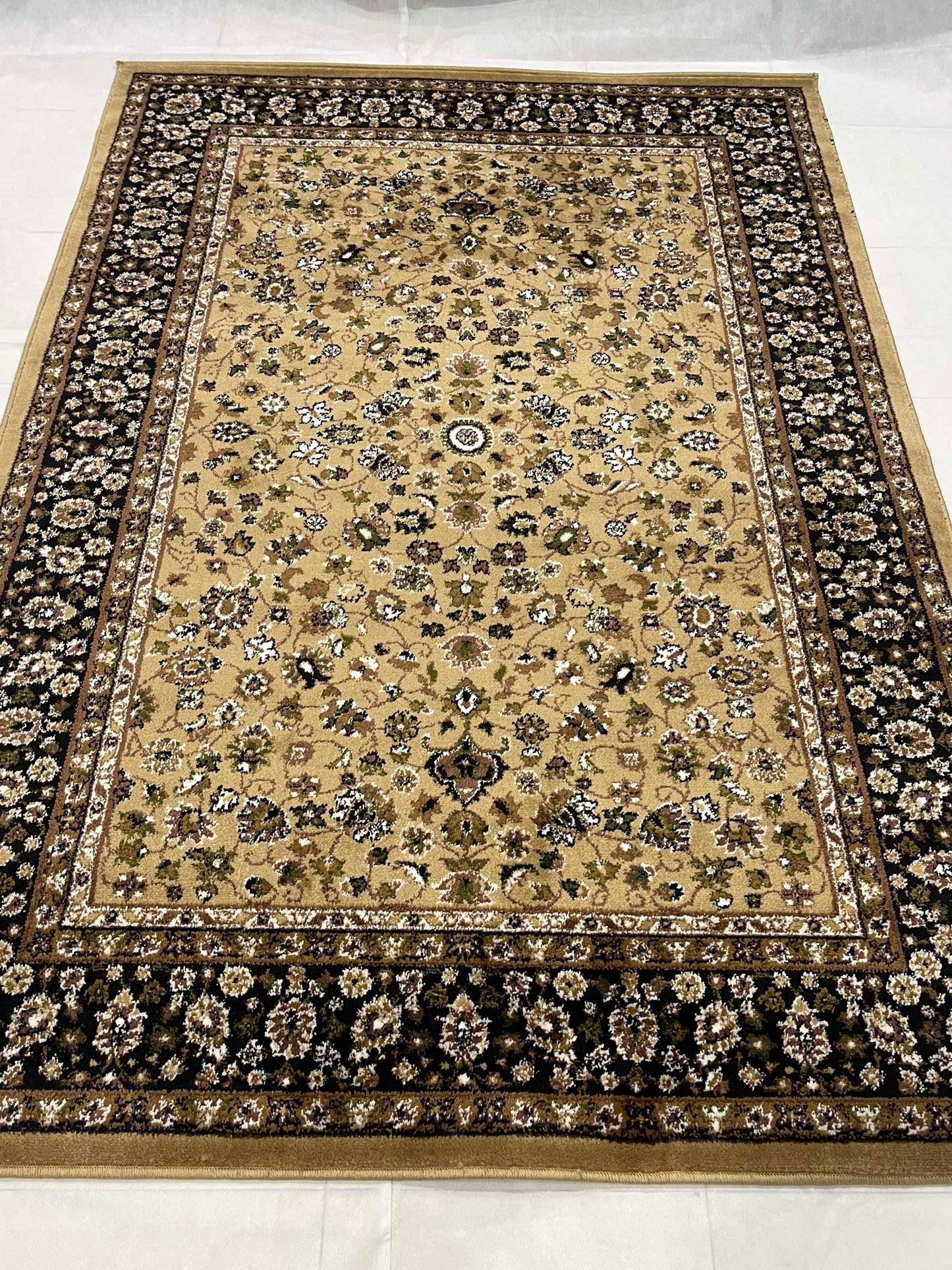 Persian polypropylene Rug,back woven(Article-140-Beige)